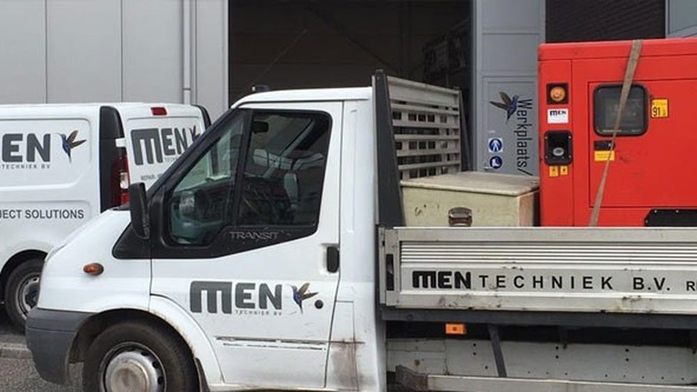 Servicebussen en vrachtwagen met aggregaat van MEN Techniek